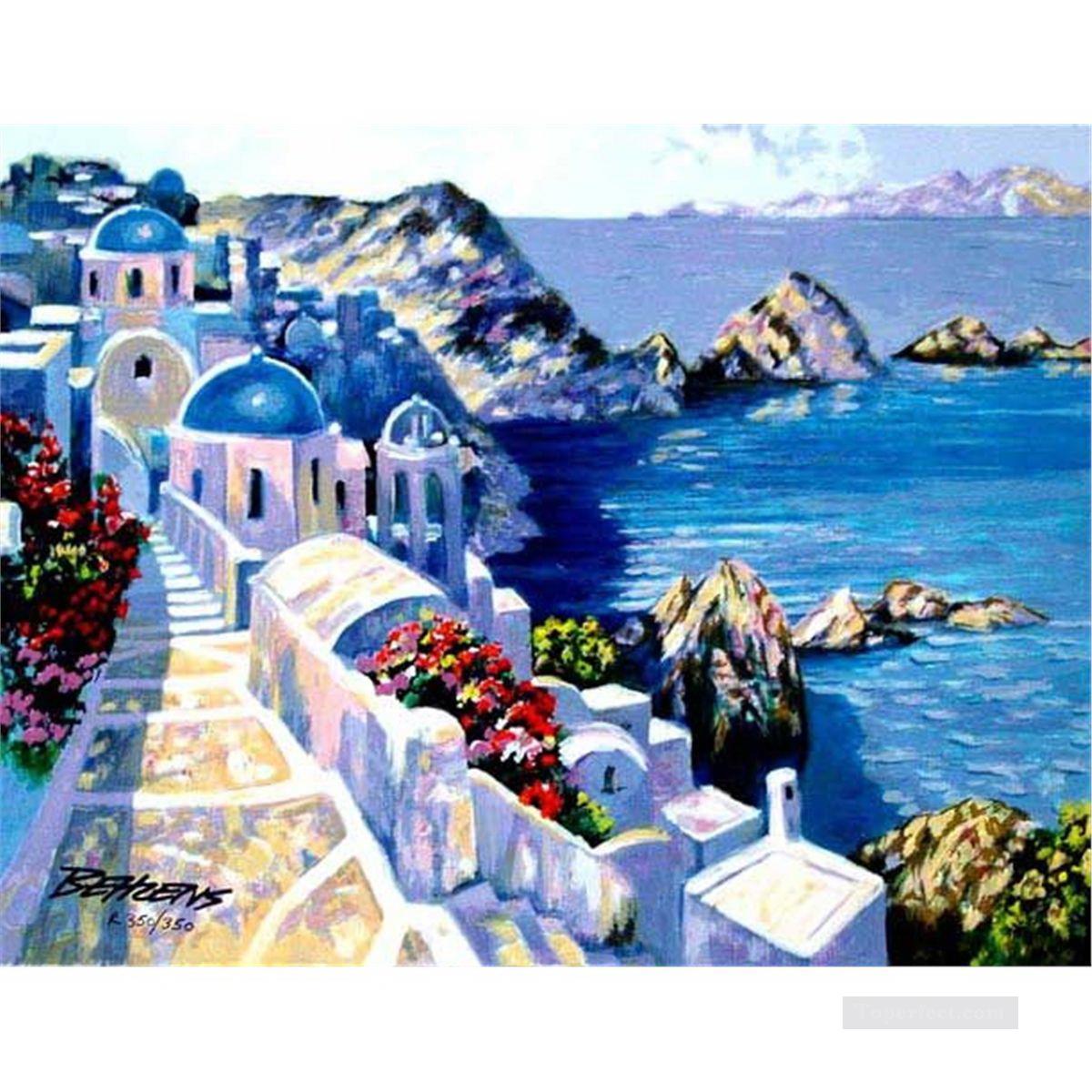 Mediterranean 18 Beach Oil Paintings